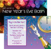 personalized new years clock invitation